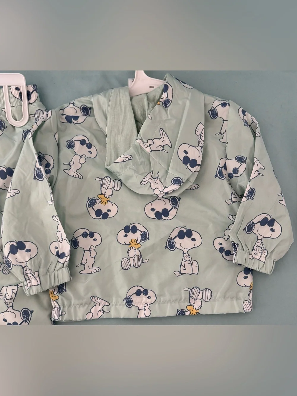 Toddler Boys' Peanuts Snoopy Rain Windbreaker Jacket and Pant Set